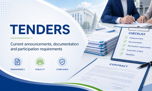 Current tenders are announced in this section